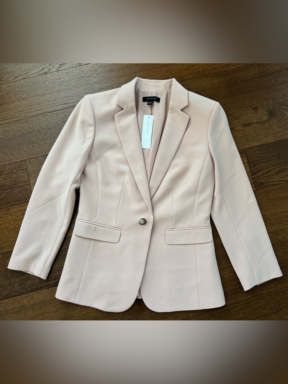 Ann Taylor Blush Pink Single-Button Tailored Blazer. New with tags! Size 2
